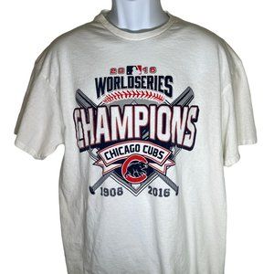 CHICAGO CUBS WORLD SERIES CHAMPIONS 2016 T-SHIRT XL